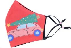 Masque Facial Lavable - Ajustable - 100% Katoen - Rouge - Voiture - Sapin De Noël 7 Masque Facial Lavable - Ajustable - 100% Katoen - Rouge - Voiture - Sapin De Noël -Jingle Bells Boutique 1200x811