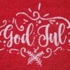 House Of Seasons Paillasson Noël, God Jul Rouge 60x40x1,6cm