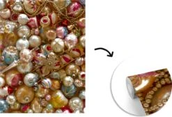 Papier Peint Papier Peint Photo En Vinyle - Un Ensemble De Décorations De Noël Vintage Largeur 165 Cm X Hauteur 220 Cm - Tirage Photo Sur Papier Peint (disponible En 7 Tailles) -Jingle Bells Boutique 1200x820 1