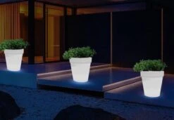 Pot De Fleurs Melili- Pot De Fleurs LED RGB-avec Télécommande-Pots Avec Jardinière Lumineuse RGB-Vase LED -Lampe D'extérieur-Éclairage De Jardin-Pot De Fleur-cadeau De Noël Lux-Lampe De Noël-lampe De Fête-lampe De Jardin -Jingle Bells Boutique 1200x831
