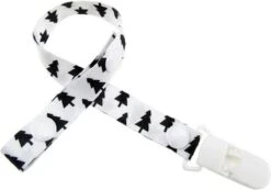 Cordon Sucette | Tétine | Cordon | Sapins De Noël | Noël | Arbres | Blanc | Noir | Bébé | Chambre De Bébé | Cadeau De Maternité | Liste D'expulsion De Bébé | Heble |