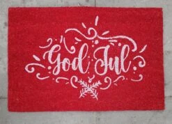 House Of Seasons Paillasson Noël, God Jul Rouge 60x40x1,6cm 7 House Of Seasons Paillasson Noël, God Jul Rouge 60x40x1,6cm -Jingle Bells Boutique 1200x866