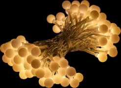 Éclairage De Fête De Fête - Éclairage De Noël De Jardin - Guirlandes Lumineuses - Lumières De Fête - Pour L'intérieur Et L'extérieur - Avec Télécommande - 10 M - Blanc Chaud -Jingle Bells Boutique 1200x878 1