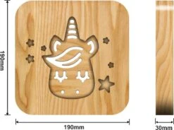 Lampe - Veilleuse Bois Led Unicorn - Licorne - Fille - Garçon - Chambre Enfant - Chambre Bébé - Chambre - Bambin - Bambin - Cadeau - Noël - Sinterklaas -Jingle Bells Boutique 1200x893
