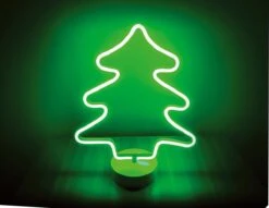 Veilleuse à LED - Lampe De Décoration à Piles Pour La Maison - Fête De Mariage De Noël - Chambre à Coucher - Arbre Vert