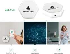 Kit De Démarrage De Noël BeeSecure Smart Home Pour La Maison | Un Contrôleur BEE Hub Zigbee Smart Center | Un Capteur Duer/fenêtre | Un Capteur De Vibrations | Contrôle D'application à Distance -Jingle Bells Boutique 1200x935
