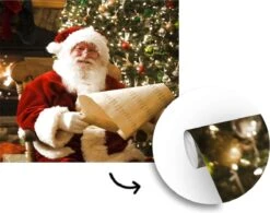 Papier Peint Photo Peint Photo Vinyle - Le Père Noël Vérifie Son Cadre Largeur 260 Cm X Hauteur 260 Cm - Tirage Photo Sur Papier Peint (disponible En 7 Tailles) -Jingle Bells Boutique 1200x949 3