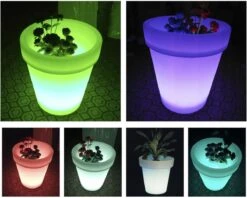 Pot De Fleurs Melili- Pot De Fleurs LED RGB-avec Télécommande-Pots Avec Jardinière Lumineuse RGB-Vase LED -Lampe D'extérieur-Éclairage De Jardin-Pot De Fleur-cadeau De Noël Lux-Lampe De Noël-lampe De Fête-lampe De Jardin -Jingle Bells Boutique 1200x961