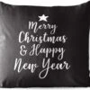 Coussins D' Extérieur - Jardin - Citation De Noël Joyeux Noël Et Happy Année Sur Fond Noir - 60x60 Cm -Jingle Bells Boutique 1200x979 14