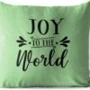 Coussins D'extérieur - Jardin - Citation De Noël Joy Au Monde Sur Fond Vert - 45x45 Cm -Jingle Bells Boutique 1200x979 53