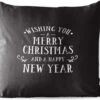 Coussins D'extérieur - Jardin - Citation De Noël Je Vous Souhaite Un Joyeux Noël Sur Fond Noir - 40x40 Cm -Jingle Bells Boutique 1200x979 54