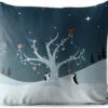 Coussins D'extérieur - Jardin - Illustration De Deux Pingouins Décorant Un Sapin De Noël - 45x45 Cm -Jingle Bells Boutique 1200x979 95