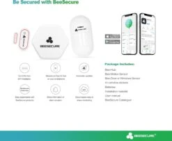 Kit De Démarrage De Noël BeeSecure Smart Home Pour La Maison | Un Contrôleur BEE Hub Zigbee Smart Center | Un Capteur Duer/fenêtre | Un Capteur De Vibrations | Contrôle D'application à Distance -Jingle Bells Boutique 1200x984