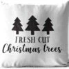 Coussins D'extérieur - Jardin - Citation Arbres De Noël Fraîchement Coupés Sur Fond Blanc - 45x45 Cm -Jingle Bells Boutique 1200x984 25