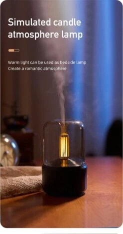 Viatel USB Creative Bougie Lampe Veilleuse Bureau 3D Flamme Aromathérapie Salon Chambre Humidificateur Saint Valentin Cadeaux De Noël -Jingle Bells Boutique 633x1200