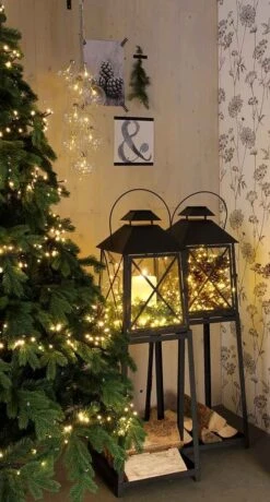 Luca Lighting Guirlande Lumineuse De Noël - Extérieur - 576 Lumières Blanc Chaud - Fonction Flash - 350 Cm -Jingle Bells Boutique 645x1200 7