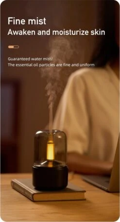 Viatel USB Creative Bougie Lampe Veilleuse Bureau 3D Flamme Aromathérapie Salon Chambre Humidificateur Saint Valentin Cadeaux De Noël -Jingle Bells Boutique 649x1200