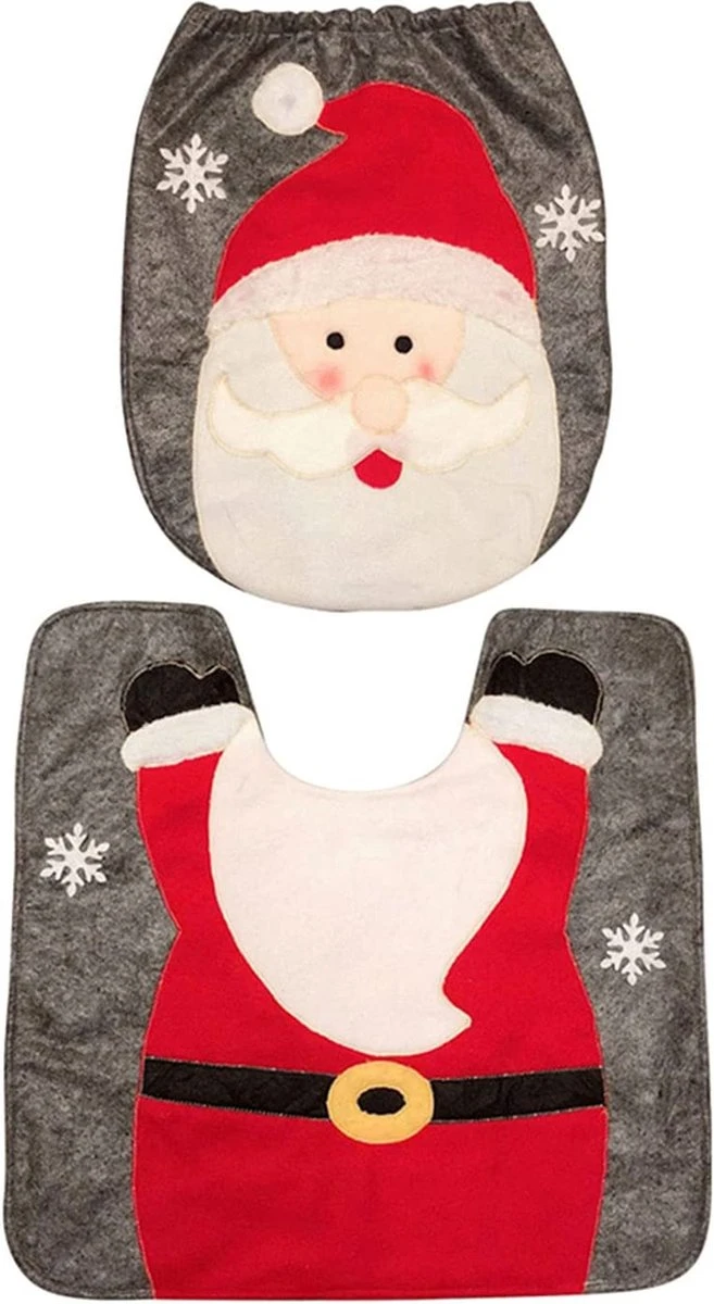 Flightmode - Décoration De Noël Rayinblue Pour Siège De Toilette, Couvercle De Couvercle De Toilette Et Tapis De Toilette, Décor De Père Noël 3 Flightmode - Décoration De Noël Rayinblue Pour Siège De Toilette, Couvercle De Couvercle De Toilette Et Tapis De Toilette, Décor De Père Noël
