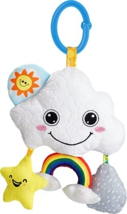 Poussette Hochet/ Speelgoed/Jouets/Cadeau De Noël/Cadeau De Noël/Dessin Animé En Peluche Animal Hochet Cloche Poussette Bébé Panier Suspendus Carillons Éoliens Musical Main Shaker Jouets /nuage