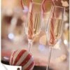 Verres à Champagne Avec Cannes De Bonbon De Noël Affiche De Jardin Toile En Vrac 40x60 Cm - Petit - Toile De Jardin / Toile D'extérieur / Peintures Pour L'extérieur (décoration De Jardin) -Jingle Bells Boutique 810x1200 1