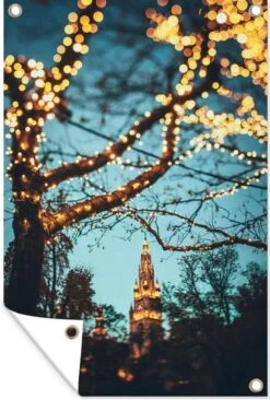 Éclairage De Noël à Vienne En Hiver 120x180 Cm XXL / Groot Format!