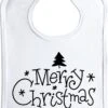 Goldengifts.nl - Joli Bavoir De Noël Avec L'imprimé - Joyeux Noël - Bavoirs - Noël - Bavoir - Bébé - Bouton Pression - Pièces 1 - Blanc -Jingle Bells Boutique 814x1200