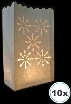 10 X Sac à Bougies Flocons De Neige De Noël , Bougeoir En Papier, Sac Lumineux, Sacs à Bougies, Lumière D'ambiance, Imprimé -Jingle Bells Boutique 817x1200 2