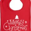 Goldengifts.nl - Joli Bavoir De Noël Avec L'imprimé - Joyeux Noël - Bavoirs - Noël - Bavoir - Bébé - Bouton Pression - Pièces 1 - Rouge -Jingle Bells Boutique 820x1200