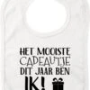 Bavoir Avec Texte - Le Plus Beau Cadeau De Cette Année C'est Moi - Wit - Cadeau - Noël - Sinterklaas - Cadeau De Maternité - Baby Shower - Enceinte - Naissance - Bavoir - Bavoir