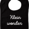 Bavoir Klein Wonder - Zwart - Cadeau De Maternité - Cadeau De Babyshower - Noël - Révélation Du Sexe - Sinterklaas - Enceinte - Naissance - Bavoir Avec Bouton Poussoir
