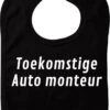 Bavoir De Mécanicien Automobile - Zwart - Cadeau De Maternité - Cadeau De Babyshower - Noël - Révélation Du Sexe - Sinterklaas - Enceinte - Naissance - Bavoir Avec Bouton Poussoir