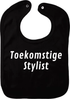 Bavoir Futur Styliste - Zwart - Cadeau De Maternité - Cadeau De Babyshower - Noël - Révélation Du Genre - Saint-Nicolas - Enceinte - Naissance - Bavoir Avec Bouton Poussoir