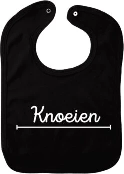 Bavoir De Mess - Zwart - Cadeau De Maternité - Cadeau De Babyshower - Noël - Révélation Du Genre - Sinterklaas - Enceinte - Naissance - Bavoir Avec Bouton Poussoir