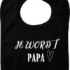 Bavoir Tu Seras Papa - Zwart - Cadeau De Maternité - Cadeau De Baby Shower - Noël - Révélation Du Genre - Saint-Nicolas - Enceinte - Naissance - Bavoir Avec Bouton Poussoir