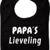 Bavoir Préféré De Papa - Zwart - Cadeau De Maternité - Cadeau De Baby Shower - Noël - Révélation Du Genre - Saint-Nicolas - Enceinte - Naissance - Bavoir Avec Bouton Poussoir