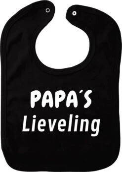 Bavoir Préféré De Papa - Zwart - Cadeau De Maternité - Cadeau De Baby Shower - Noël - Révélation Du Genre - Saint-Nicolas - Enceinte - Naissance - Bavoir Avec Bouton Poussoir