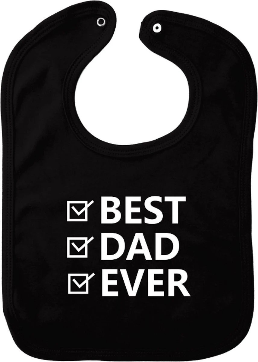 Bavoir Meilleur Papa De Tous Les Temps - Zwart - Cadeau De Maternité - Cadeau De Naissance - Noël - Révélation Du Genre - Saint-Nicolas - Enceinte - Naissance - Bavoir Avec Bouton Poussoir 3 Bavoir Meilleur Papa De Tous Les Temps - Zwart - Cadeau De Maternité - Cadeau De Naissance - Noël - Révélation Du Genre - Saint-Nicolas - Enceinte - Naissance - Bavoir Avec Bouton Poussoir