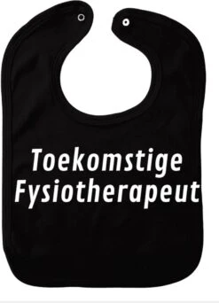 Bavoir Futur Kinésithérapeute - Zwart - Cadeau Maternité - Cadeau Babyshower - Noël - Gender Reveal - Sinterklaas - Enceinte - Naissance - Bavoir Avec Bouton Poussoir