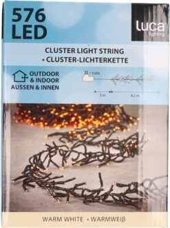 Luca Lighting Guirlande Lumineuse De Noël - Extérieur - 576 Lumières Blanc Très Chaud - Fonction Flash - 350 Cm -Jingle Bells Boutique 896x1200