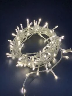 Lumières De Noël à LED- Cordon Lumineux - Woongarland - 100er Lumières -5 M - Prise UE -8 Debout - à L'extérieur - IP44-Ambre