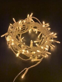 Lumières De Noël LED-Cordon Lumineux -Woongarland- 100er Lumières -5m -Prise UE -8 était -à L'extérieur Warmwit