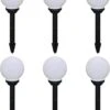 Lanternes De Jardin - 6 Pièces - 49,5 Cm - Eclairage Solaire De Jardin - Éclairage De Noël - Eclairage Solar De Jardin - Éclairage De Chemin - LED - Éclairage Extérieur