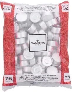 Bougies Chauffe-plat Candra 75 Bougies Chauffe-plat 6 Heures De Combustion Pour Les Bougies De Décoration Éclairage D'ambiance Vacances De Noël