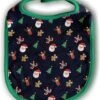 Bavoirs Bébé - Noël Bébé - Bébé De Noël Outfit - Bavoirs Bébé Avec L' Image - Père Noël - Renne - Arbre De Noël - Noël De Bébé - Bébé Bandana - Nouveau - Né - 0 à 3 Mois - Cadeau De Noël De Bébé - Bib - Bleu Foncé Avec Green