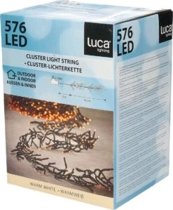 Luca Lighting Guirlande Lumineuse De Noël - Extérieur - 576 Lumières Blanc Très Chaud - Fonction Flash - 350 Cm -Jingle Bells Boutique 990x1200 1