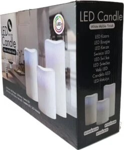 LED Kaarsen SET 3 Pièces SANS PILES, Changement De Couleur - Bougie - Bougies - Bougie Allumée - Bougies De Noël - Groot - Grande Bougie -Jingle Bells Boutique 994x1200