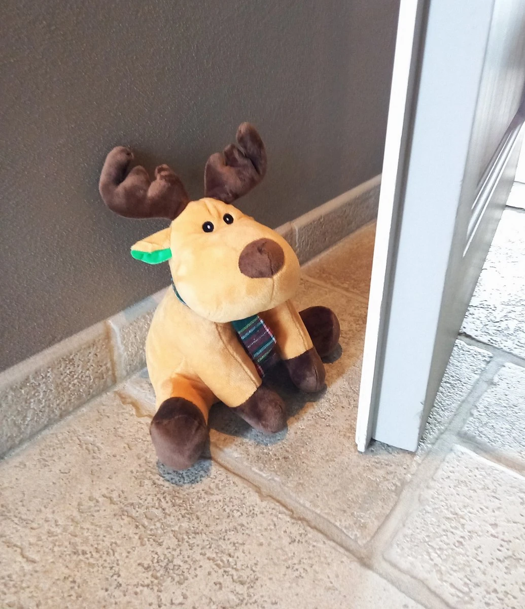 Ikado Door Stop - Butoir De Porte Noël - Tampon De Porte Renne - Vert - 20 X 15 X 18cm 6 Ikado Door Stop - Butoir De Porte Noël - Tampon De Porte Renne - Vert - 20 X 15 X 18cm – Image 4