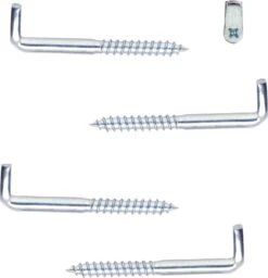 16x Éclairage De Noël De Noël Crochets à Vis Croisées Acier Galvanisé Avec Filetage Bois - L5 X H1,6 Cm - Avec Rainure Croisée - Suspendre Des Lumières De Noël Pour L'intérieur Et L'extérieur