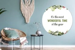 WallCircle - Stickers Muraux - Cercle Papier Peint - Noël - Citation - Aquarelle - 140x140 Cm - Cercle Mural - Auto Adhésif - Autocollant Rond Papier Peint -Jingle Bells Boutique 1200x800 3