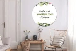 WallCircle - Stickers Muraux - Cercle Papier Peint - Noël - Citation - Aquarelle - 140x140 Cm - Cercle Mural - Auto Adhésif - Autocollant Rond Papier Peint -Jingle Bells Boutique 1200x800 4